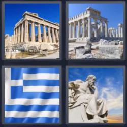 4 fotos 1 palabra ruinas griegas